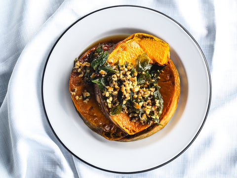 Roast Pumpkin & Fried Curry Leaves