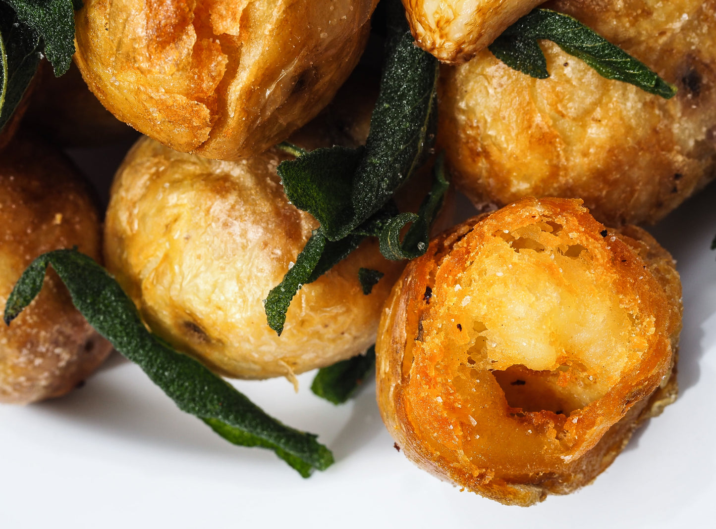 Crispy Sage & Garlic Potatoes