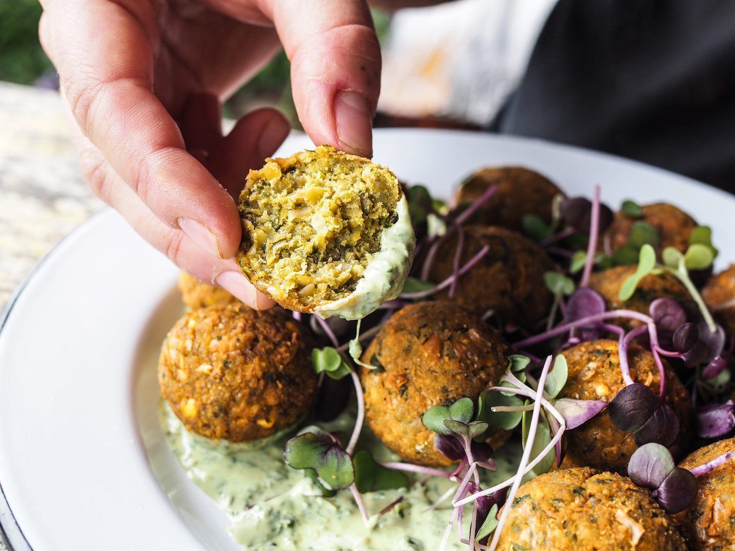 Crispy Herbed Falafels
