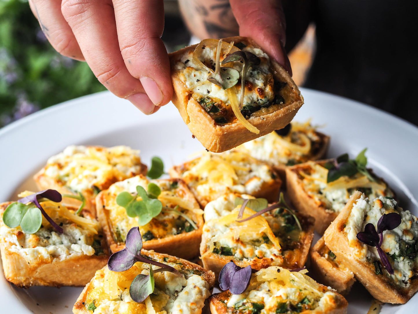 Asparagus & Goats Cheese Tarts