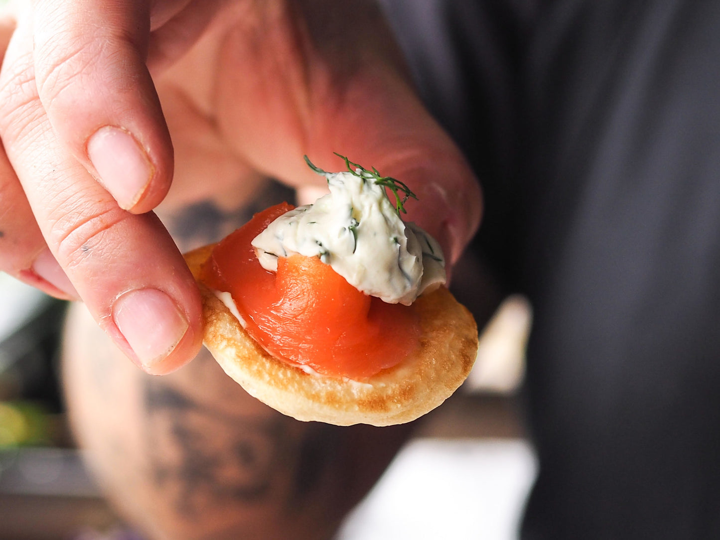 Smoked Salmon Blinis