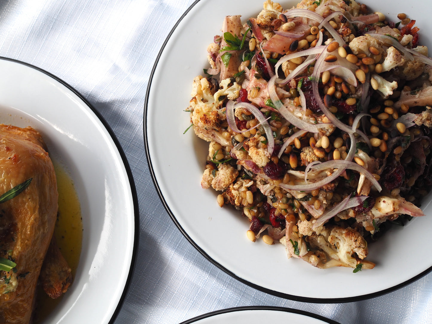 Roast Sumac Cauliflower & Freekeh Salad