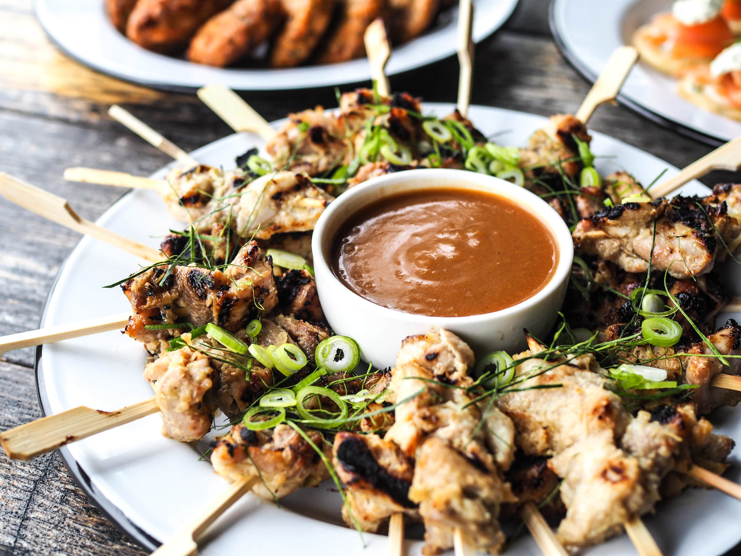 Char Grilled Lemongrass Chicken Skewers
