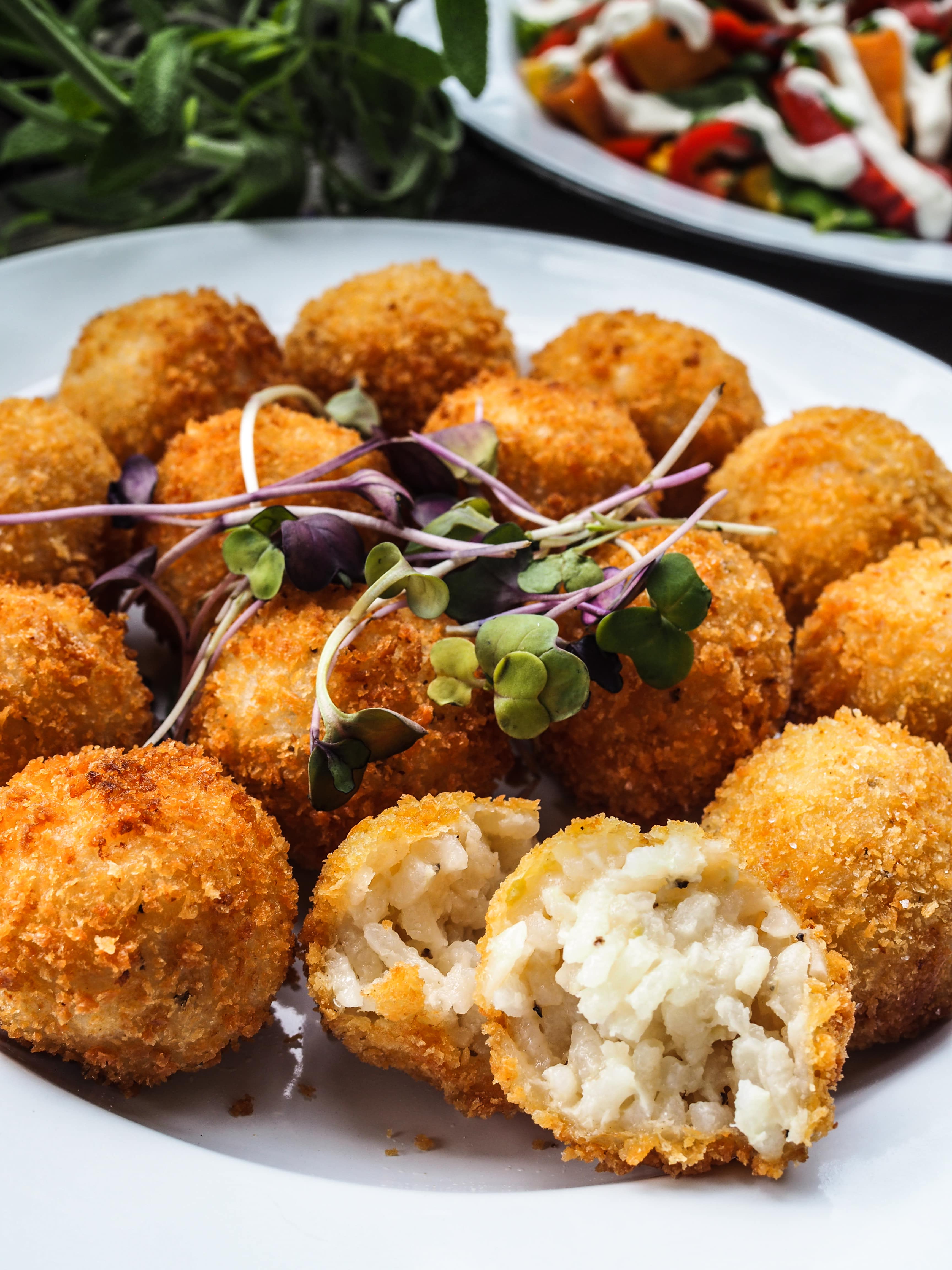 Three Cheese Arancini Balls – Palamara Village Fruits Three Cheese Arancini Balls – Palamara Village Fruits
